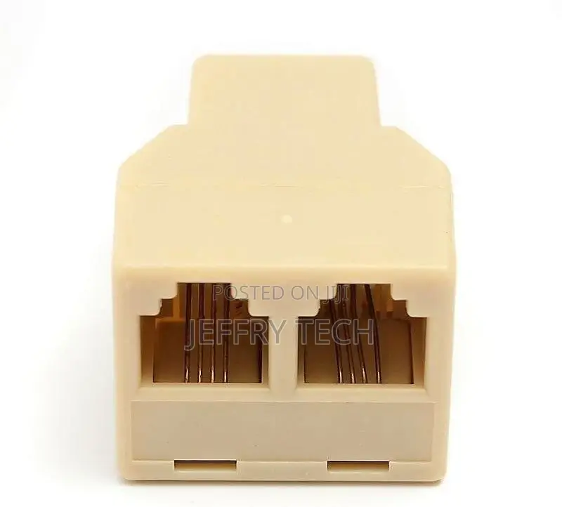 RJ11 6P4C Telephone Cable Y Splitter 1 Female to 2 Female Ph