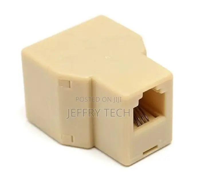 RJ11 6P4C Telephone Cable Y Splitter 1 Female to 2 Female Ph