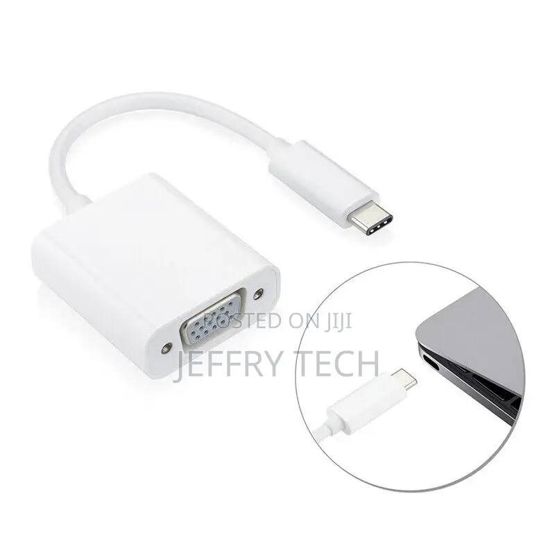 USB 3.1 USB C Type C to VGA Female Adapter Cable Connector F