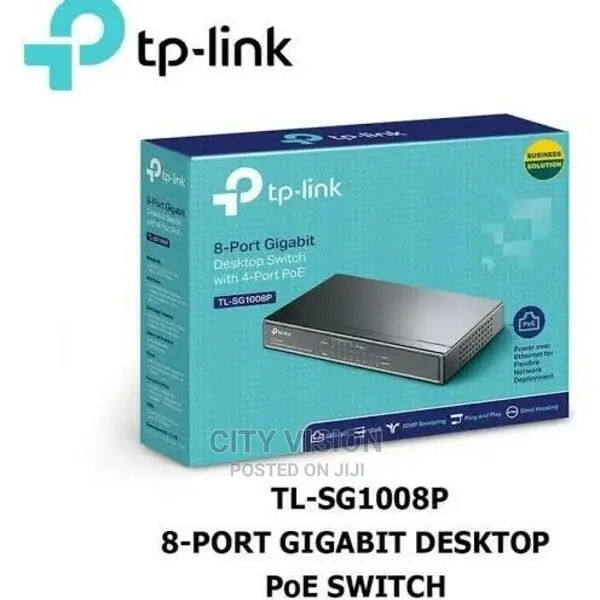 Tp-Link 8-Port Gigabit Desktop Switch With 4-Port Poe+