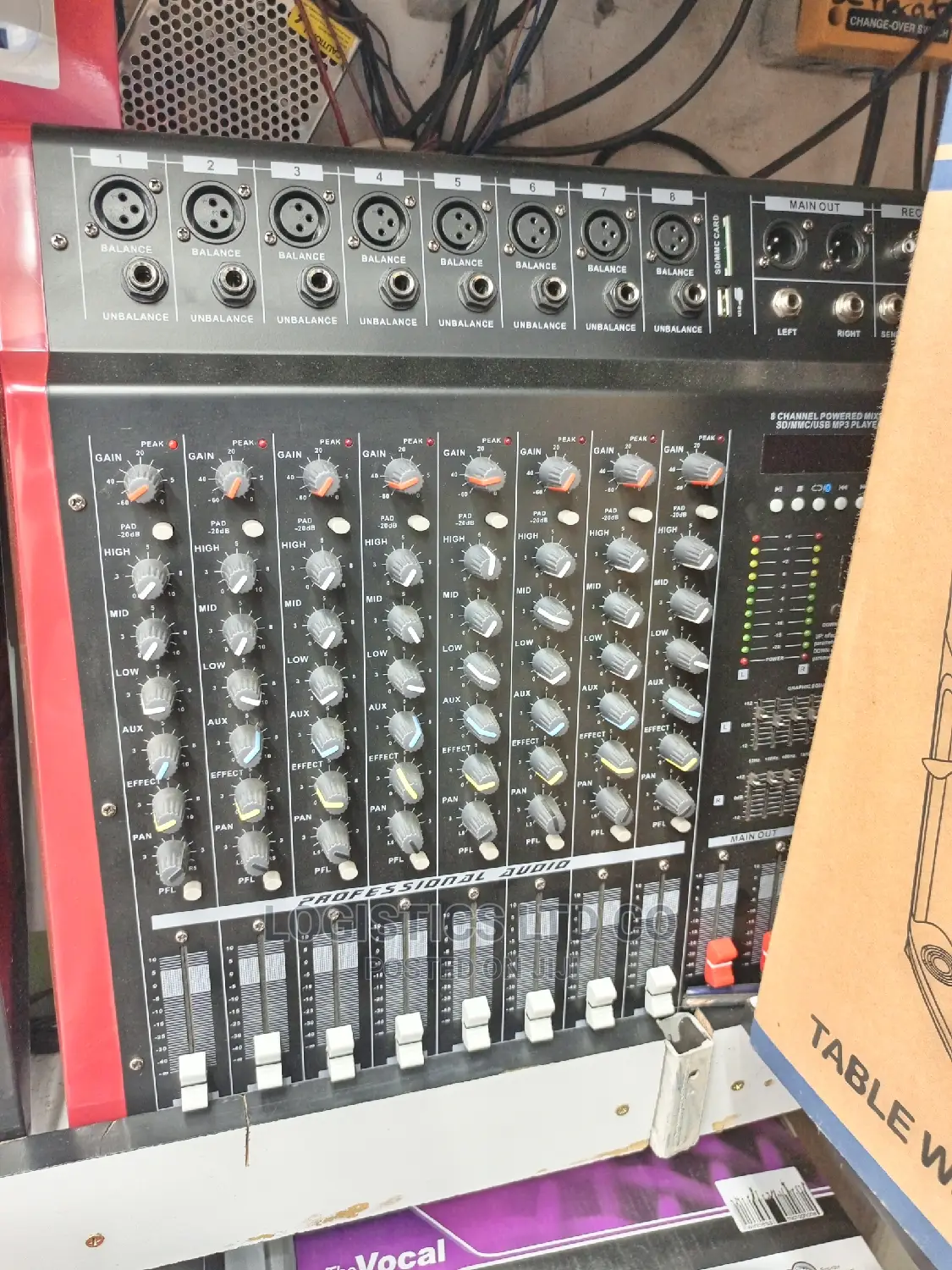 Omax Powered Mixer, 8 Channel