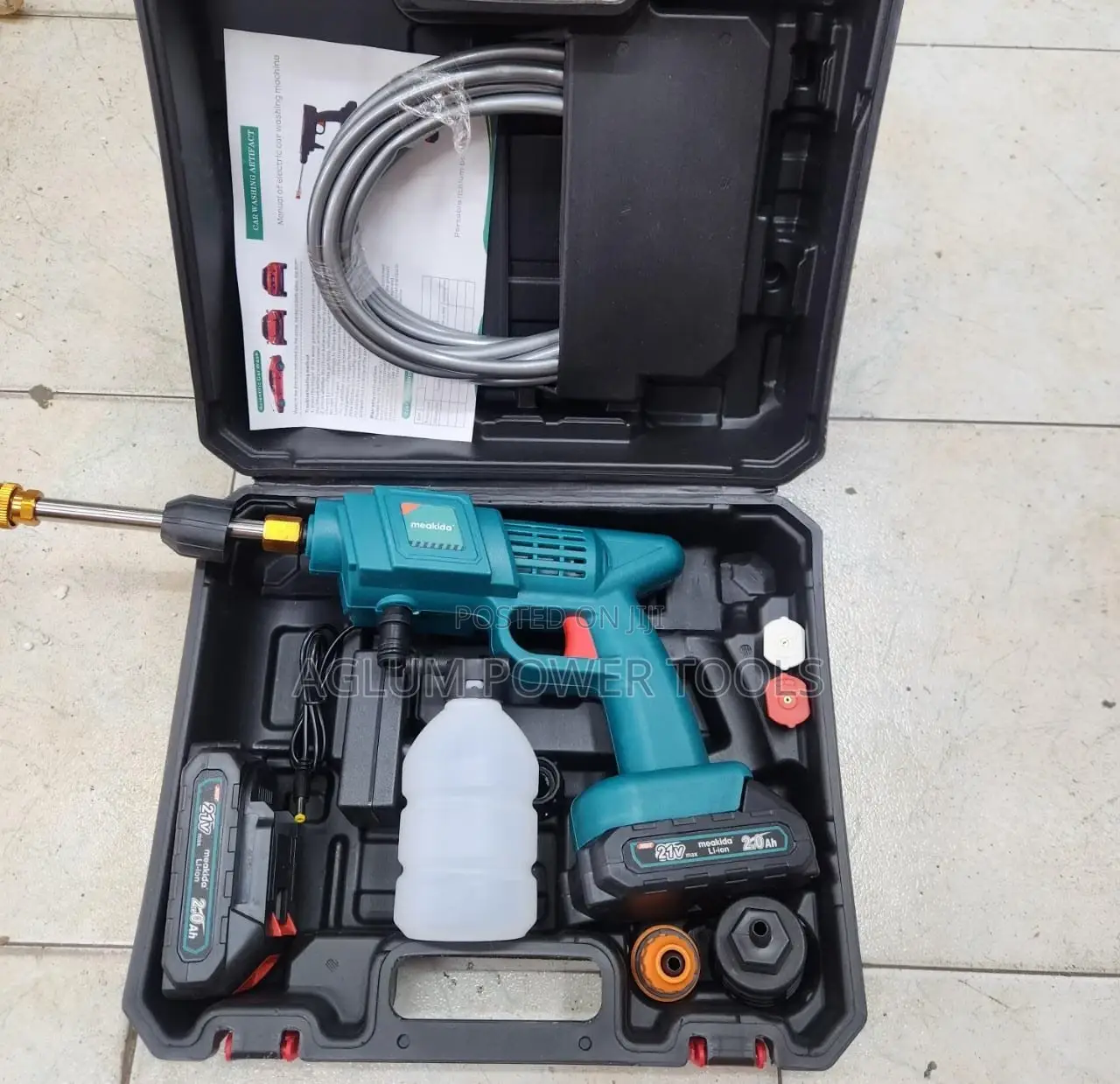 Meakida Portable Car Wash Machine Cordless 21V