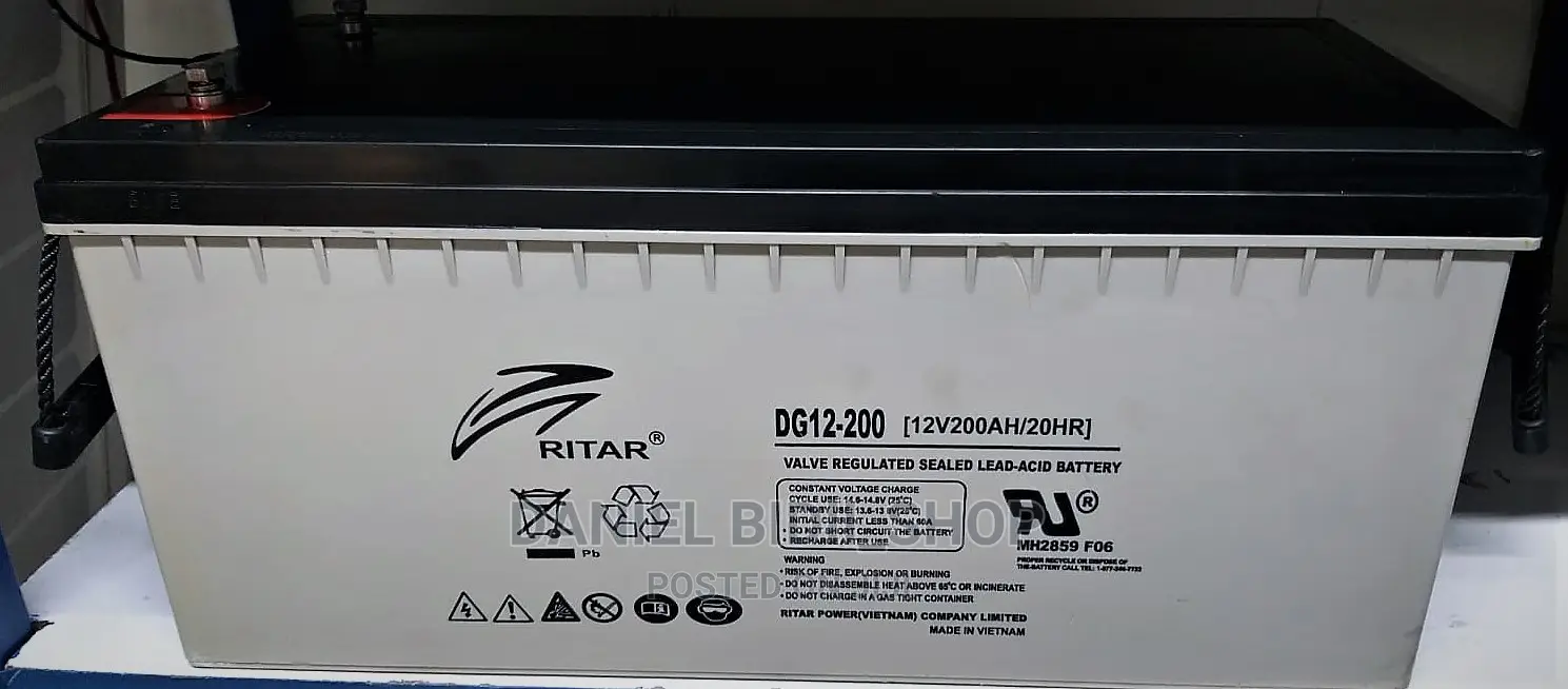 Deep Cycle Lead Acid Solar Battery 200ah 12v Ritar Vietnam