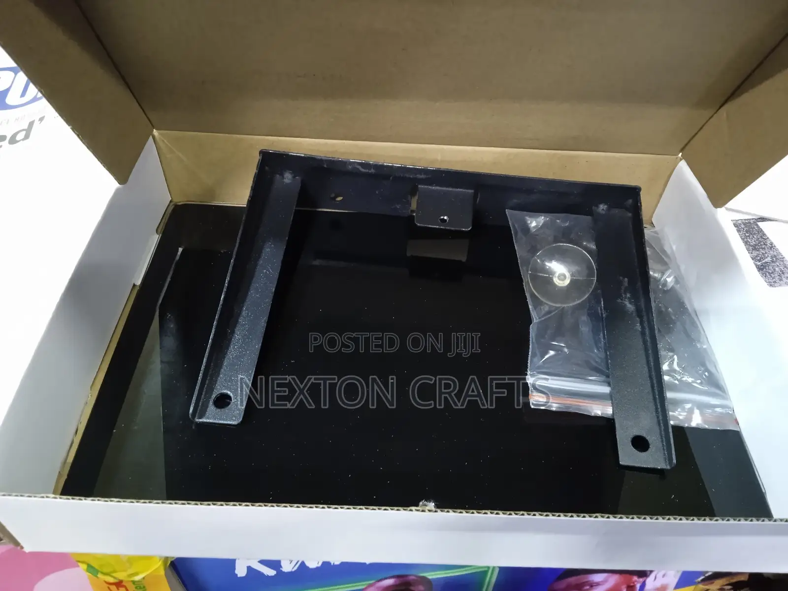 Single Wall Mount Bracket Shelf for DVD VCR Player, TV Cable