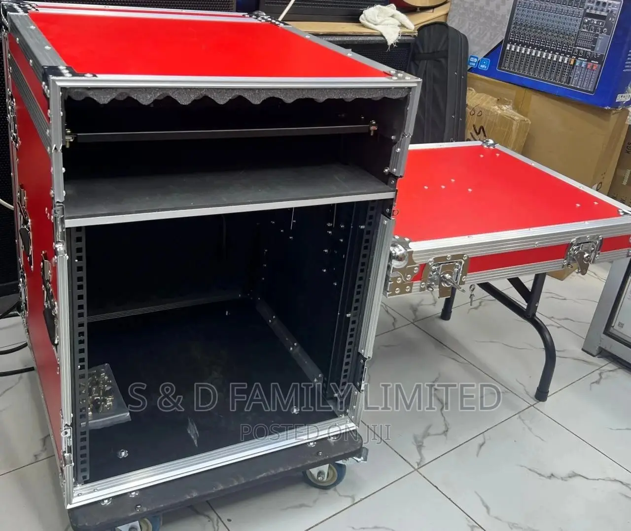 9U Flight Case PA Closed Rack