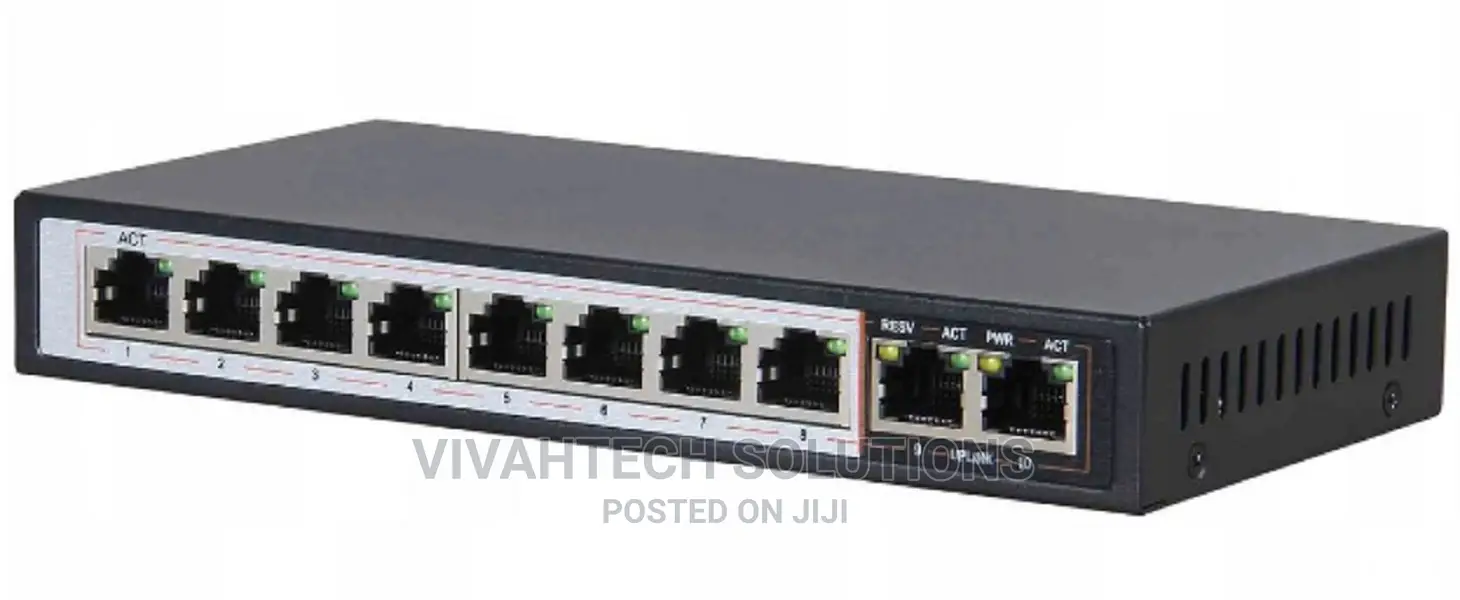 D-Link 8GE Poe+ 2GE Uplink 250m Poe Switch;10 Port 1gps