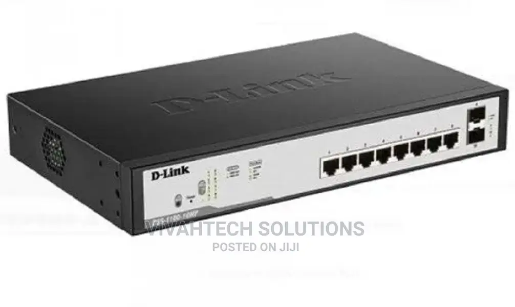 D-Link 8 Port Poe Gigabit Smart Managed Switch DGS-F1100-10P