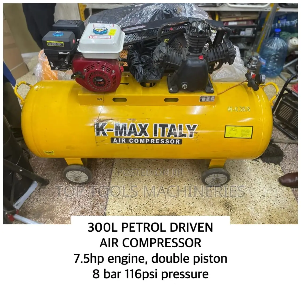 Italy 300ltr Electric Air Compressor 2piston 7.5hp