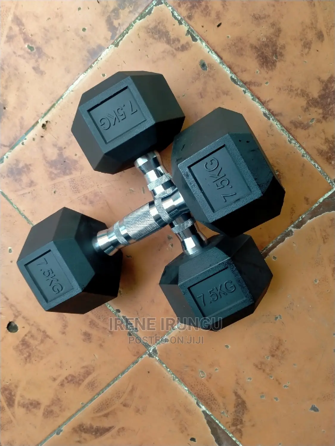 Hexagon Dumbell , 7.5kg Pair