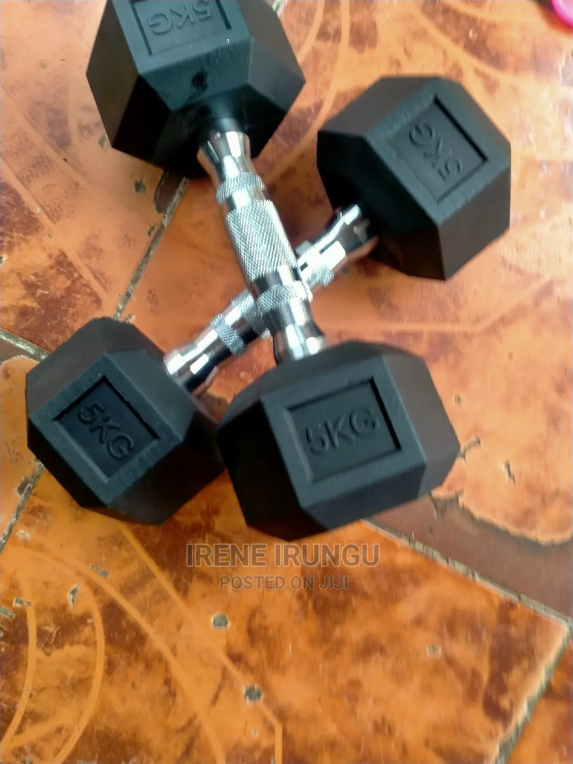 Dumbell, Hexagon 5kg Pair