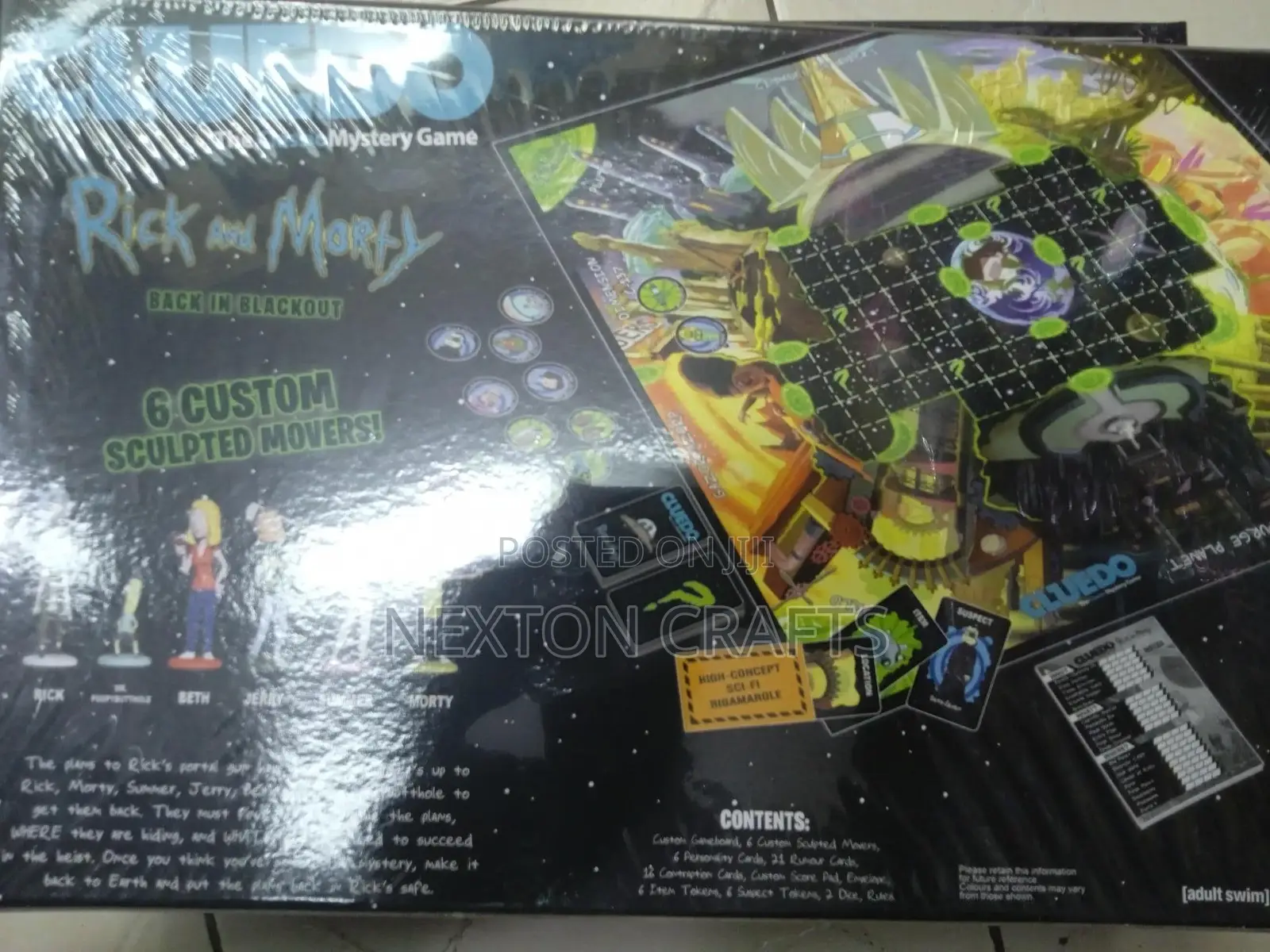 Rick and Morty Cluedo Mystery Board Game