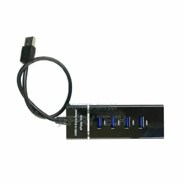 USB 3.0 Hub 4-Port Adapter Charger Data Sync Super Speed PC