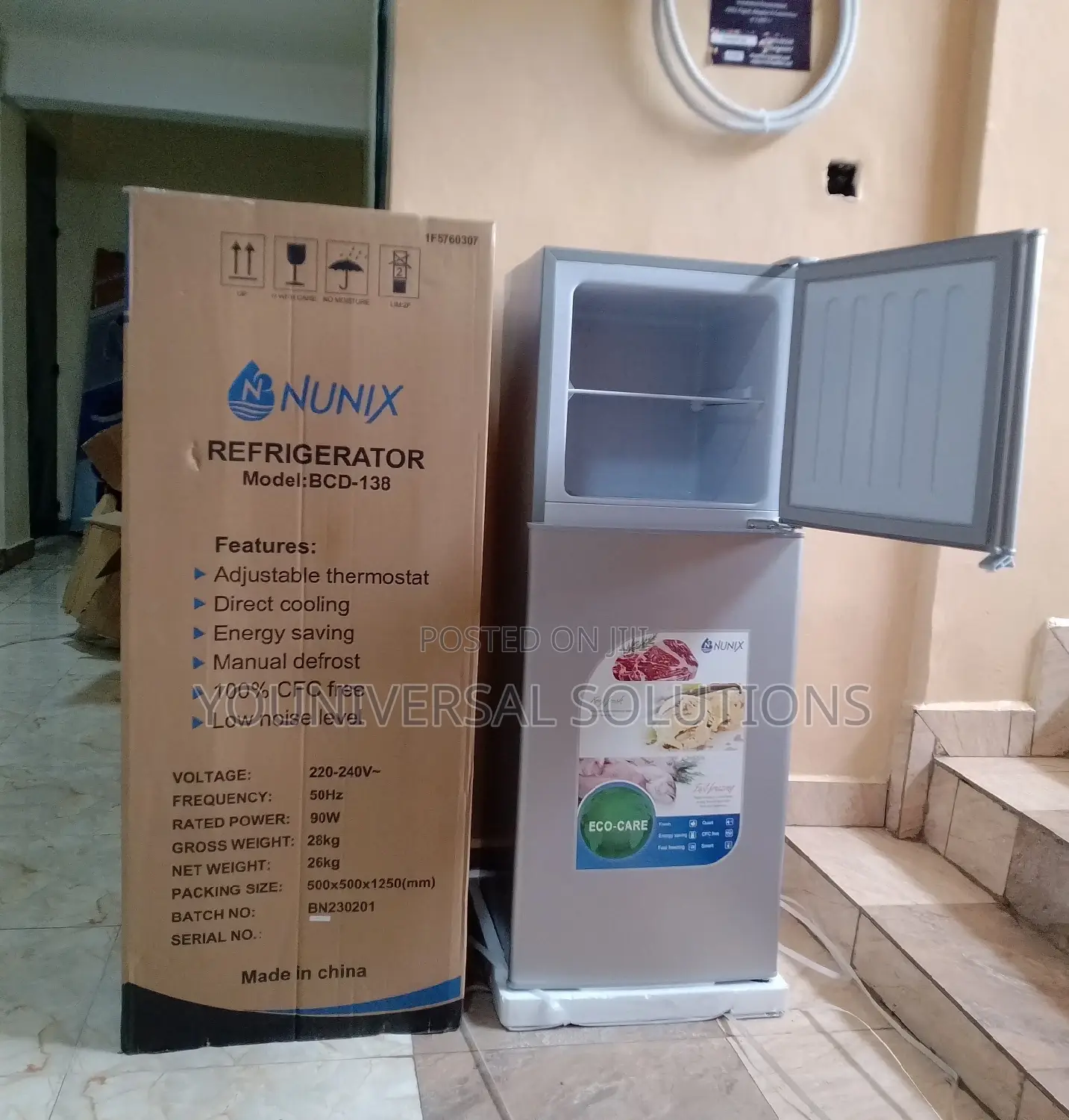 Nunix 138 Litres Fridge