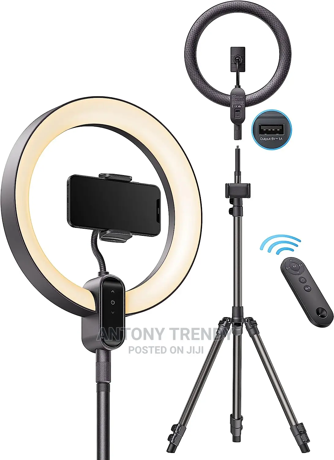 14 Inch LED Ringlight Kit With Phone Holder Adjustable