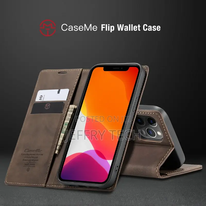 Caseme Case for iPhone 14 Pro Max Retro Wallet Cover Card Bo