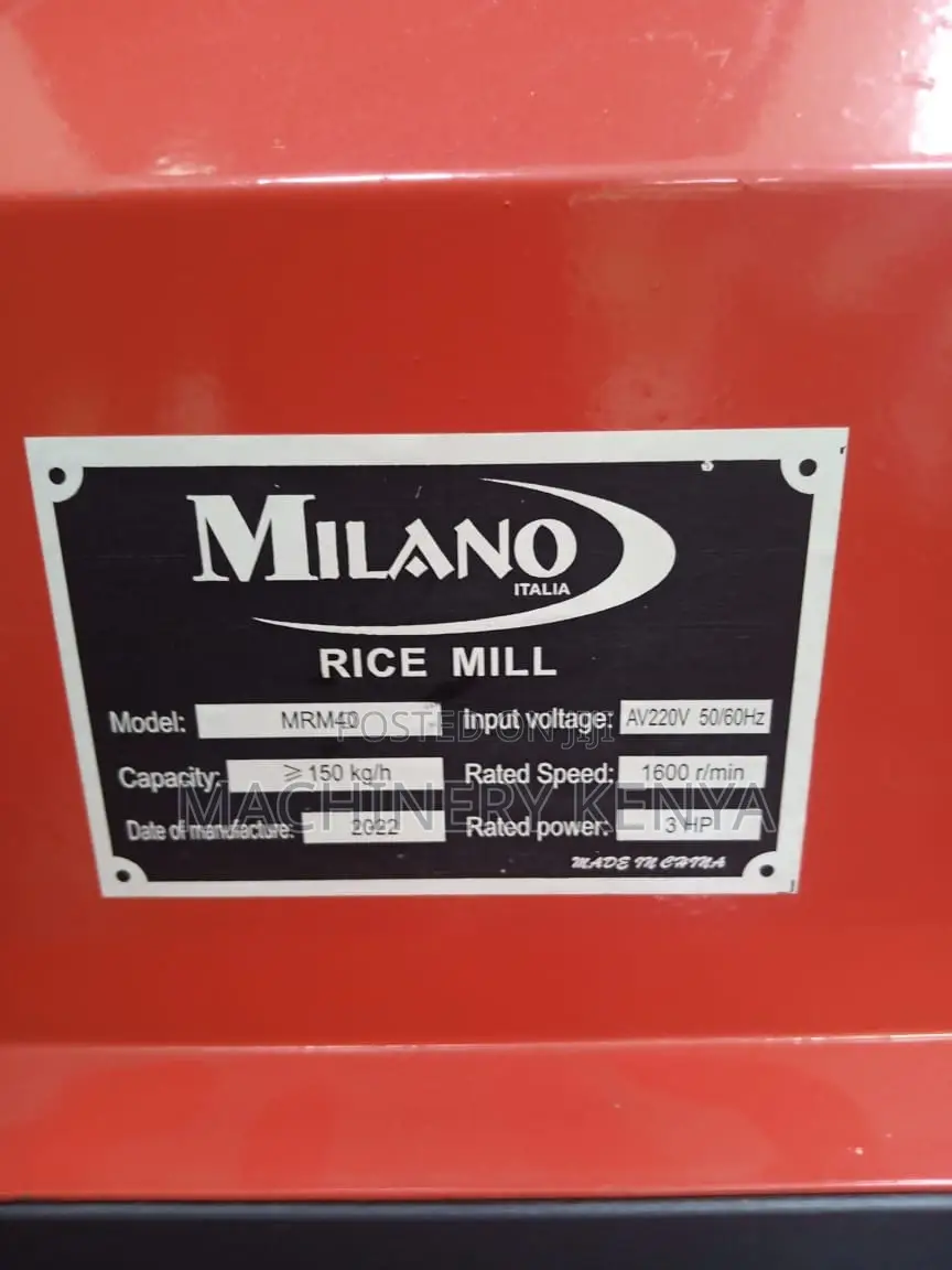 Milano Rice Milling Machine