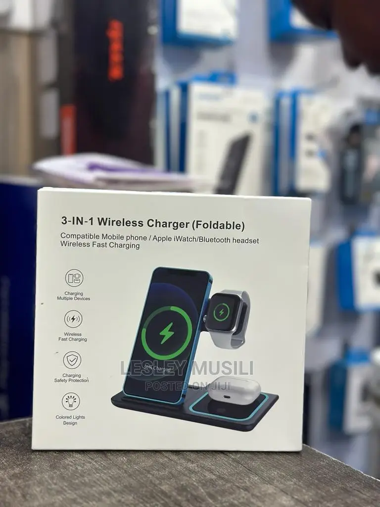Wireless Charger 3 in 1,Magnetic Foldable Wireless Charger