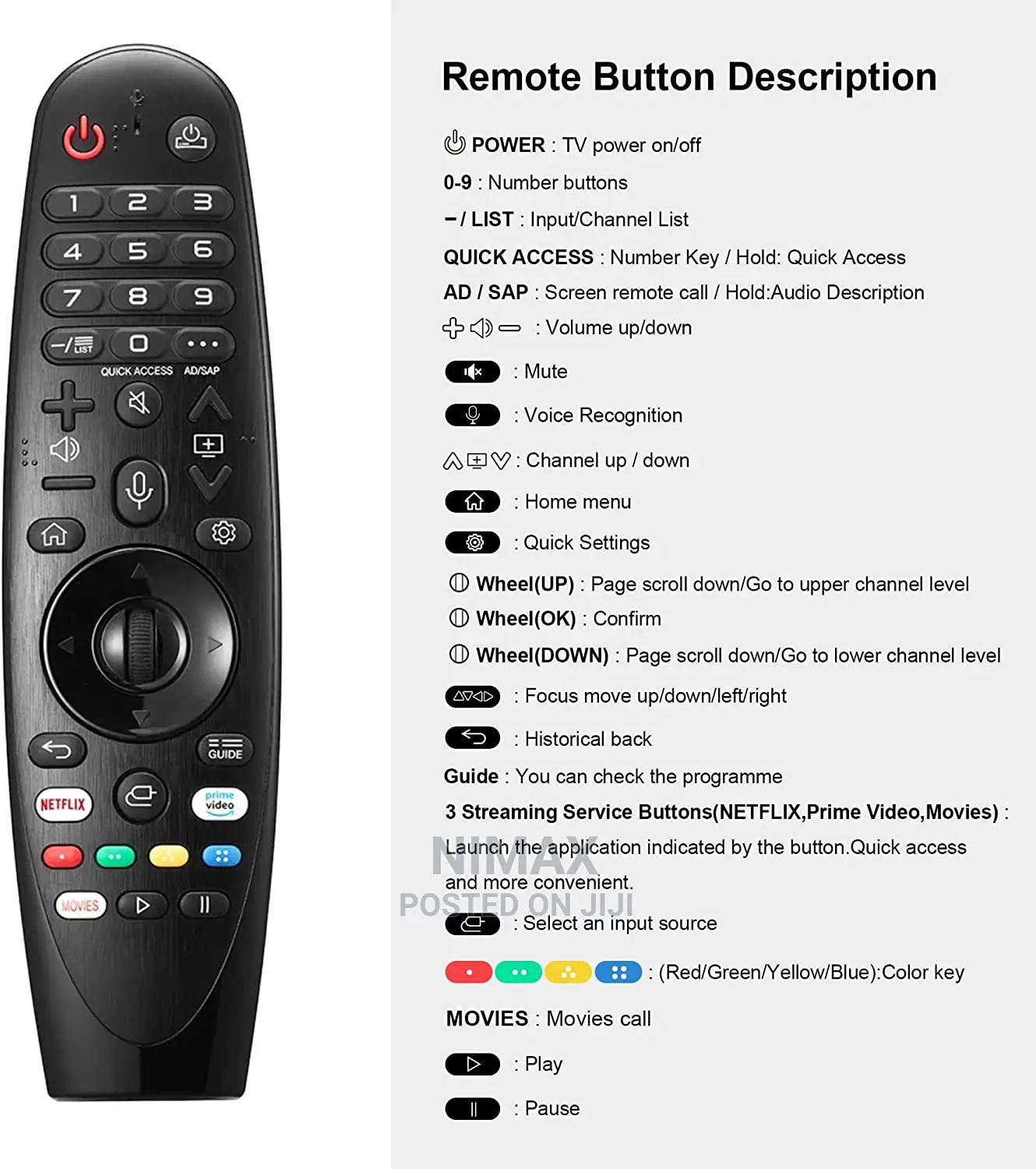 LG Smart TV Remote Magic Remote Control With Voice and Point