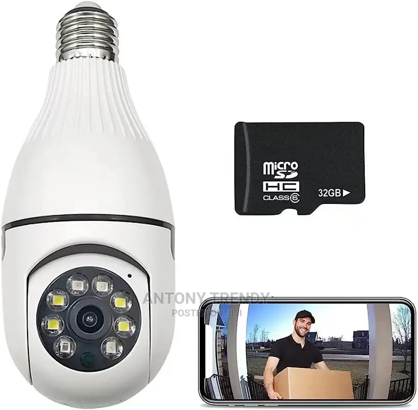 4.0MP Light Bulb Security Camera Outdoor Wireless