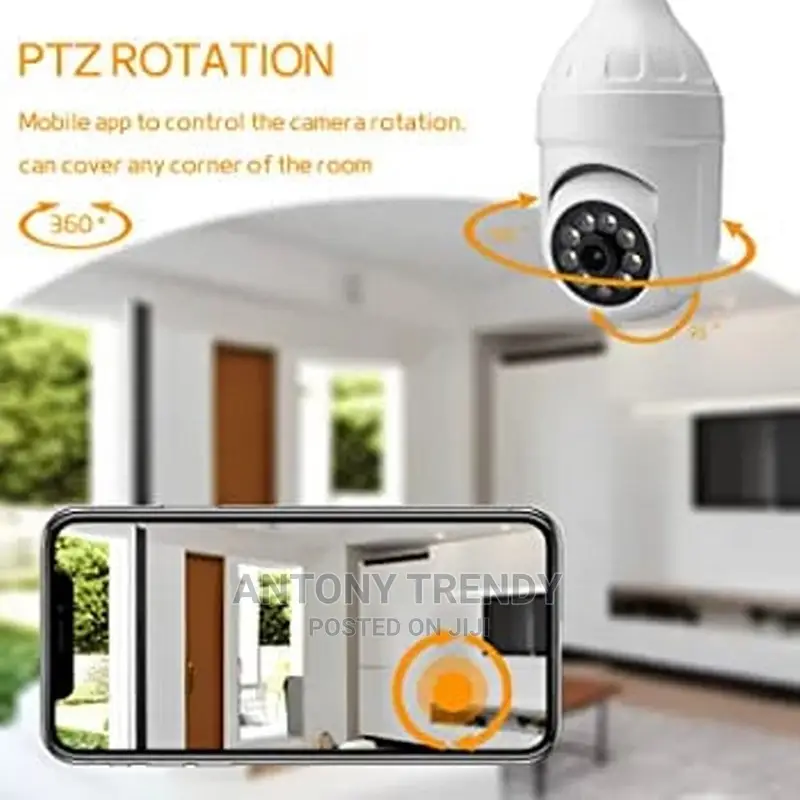 4.0MP Light Bulb Security Camera Outdoor Wireless