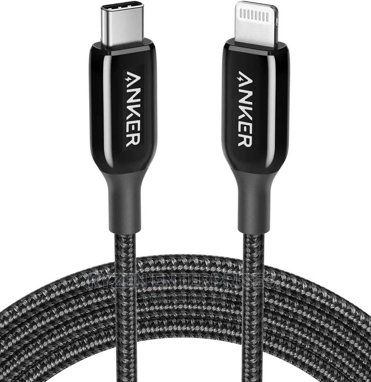 Anker Powerline+ II With Lightning Connector 3ft B2B -Black
