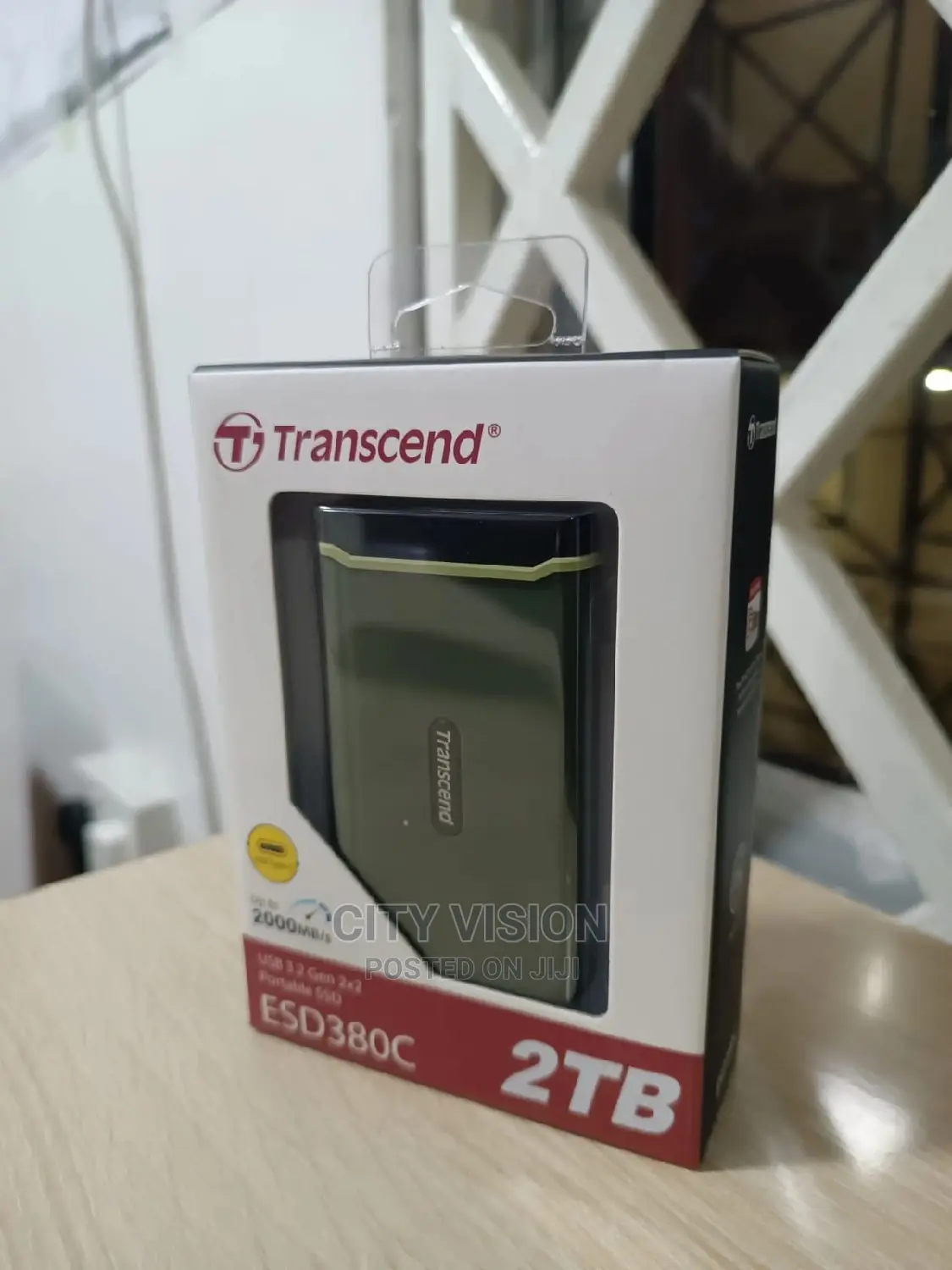 Transcend ESD380C Portable External SSD2TB - Military Green^
