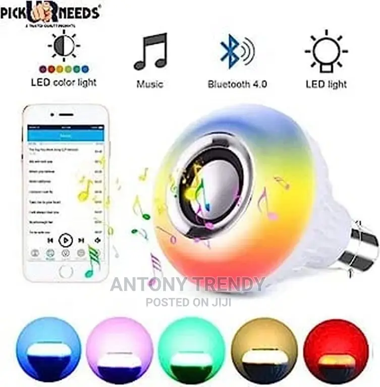 Led Music Light Bulb, E27 Bluetooth Speaker