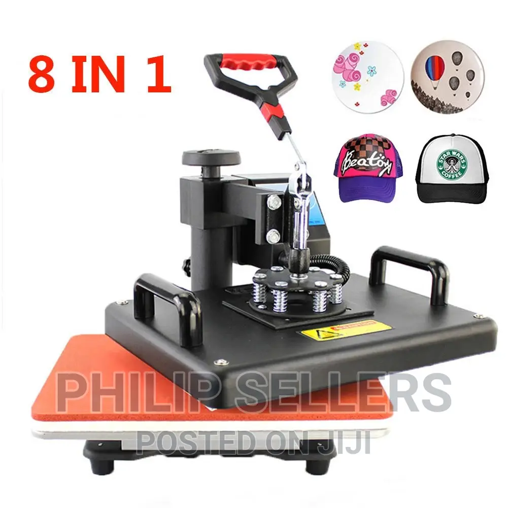 Advanced New Design 8 in 1 Combo Heat Press Machine ,Plate/M