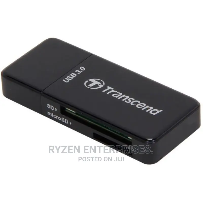 Transcend SD and Microsd Card Reader USB 3.1 Gen 1, Black