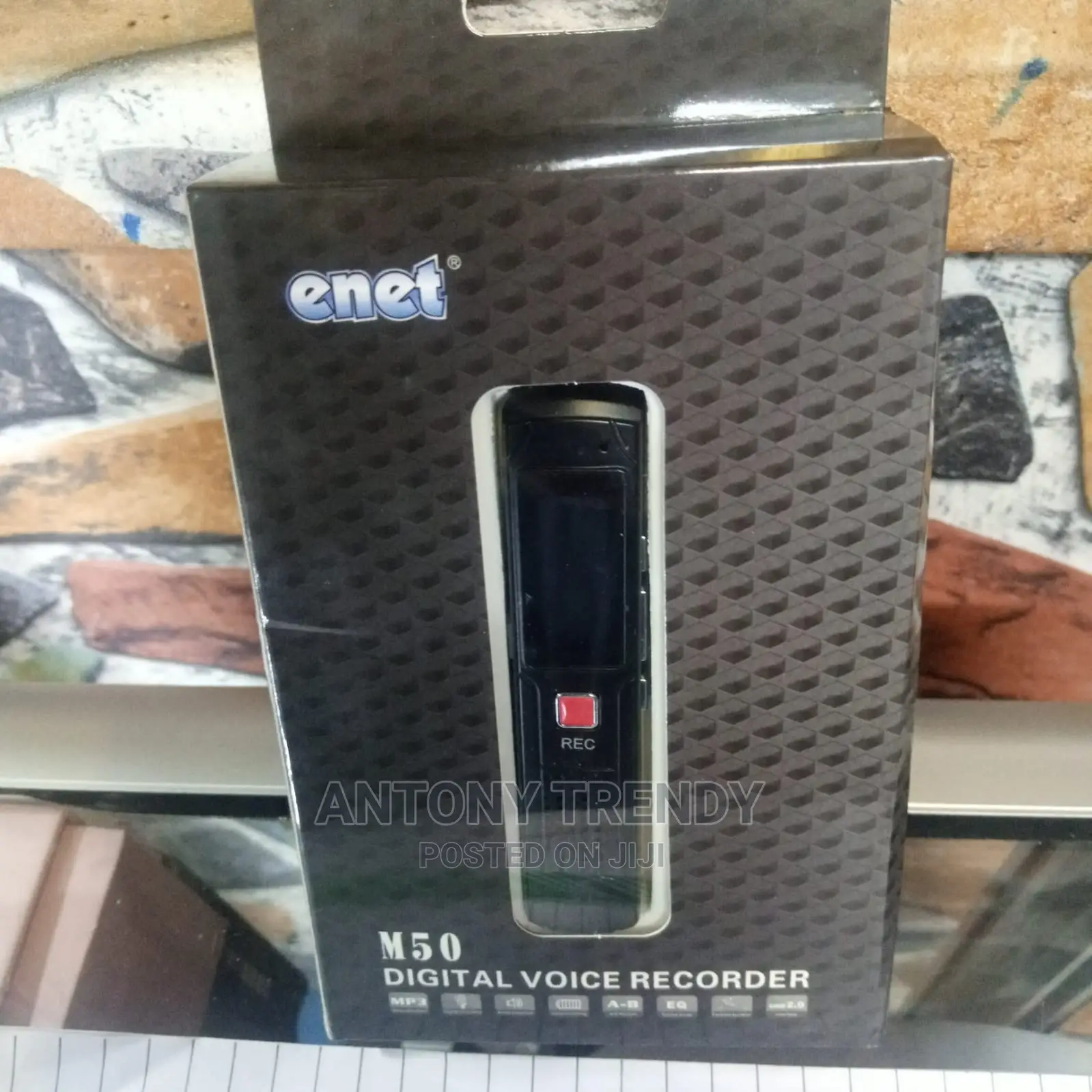 Enet Voice Recorder With Dual Microphone