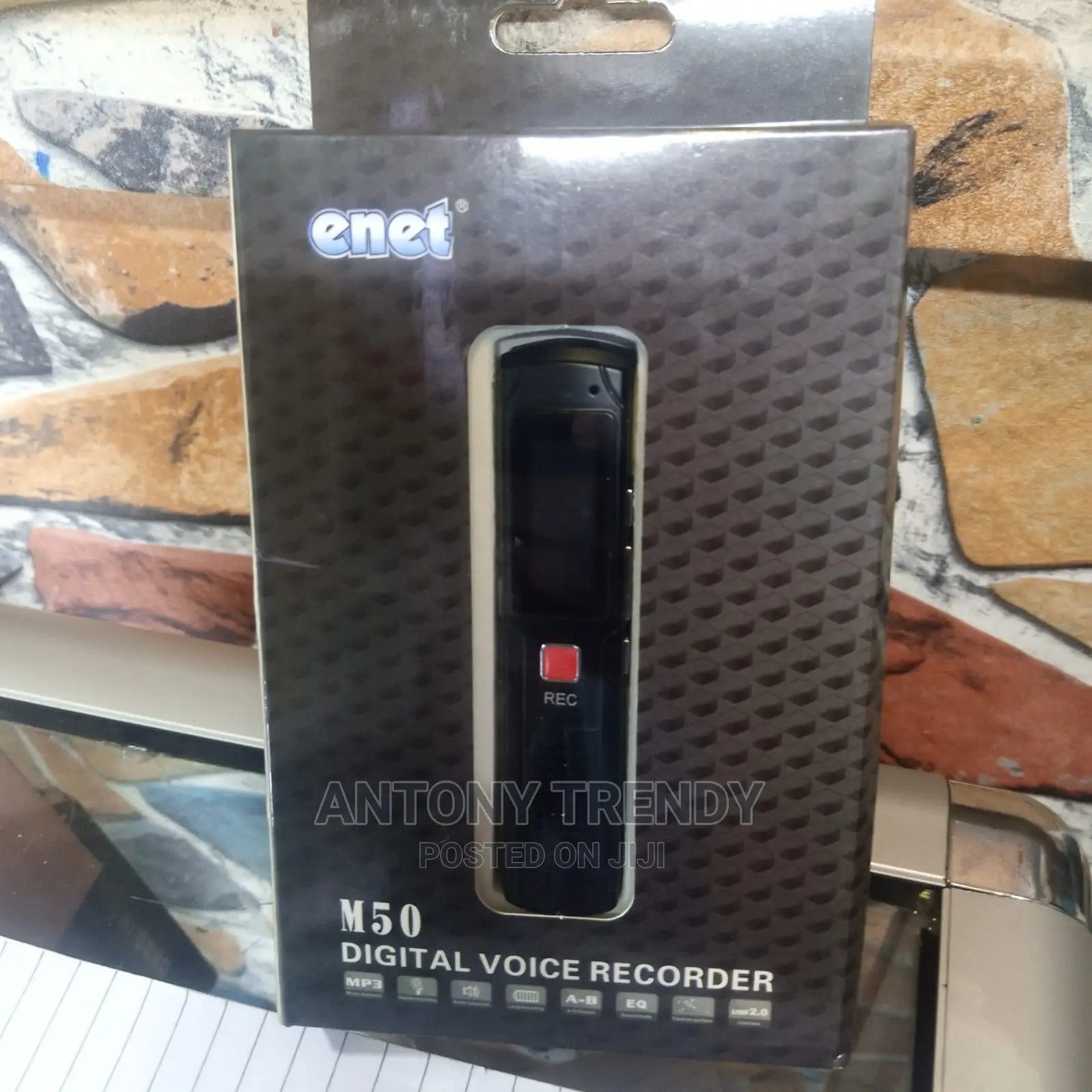 Enet Voice Recorder With Dual Microphone