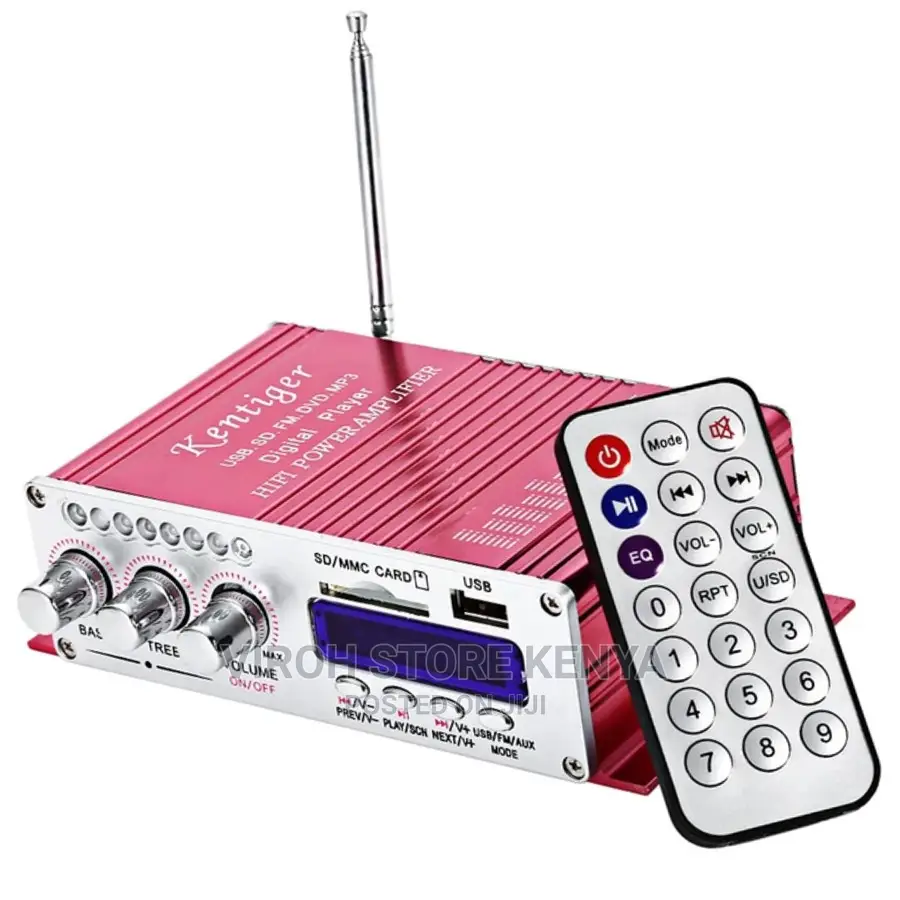 Car Amplifier 2.1CH Hifi Stereo System - Bluetooth USB - 12V