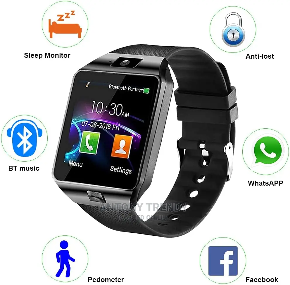 Generic DZ09 Sim Card Android IOS Smartwatch