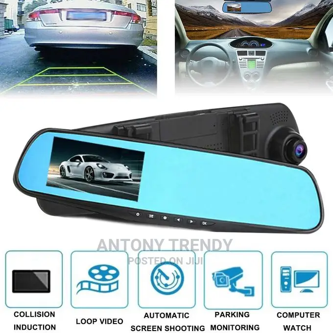 Full HD 1080P Car Dash Cam 4.3 Inch Rearview