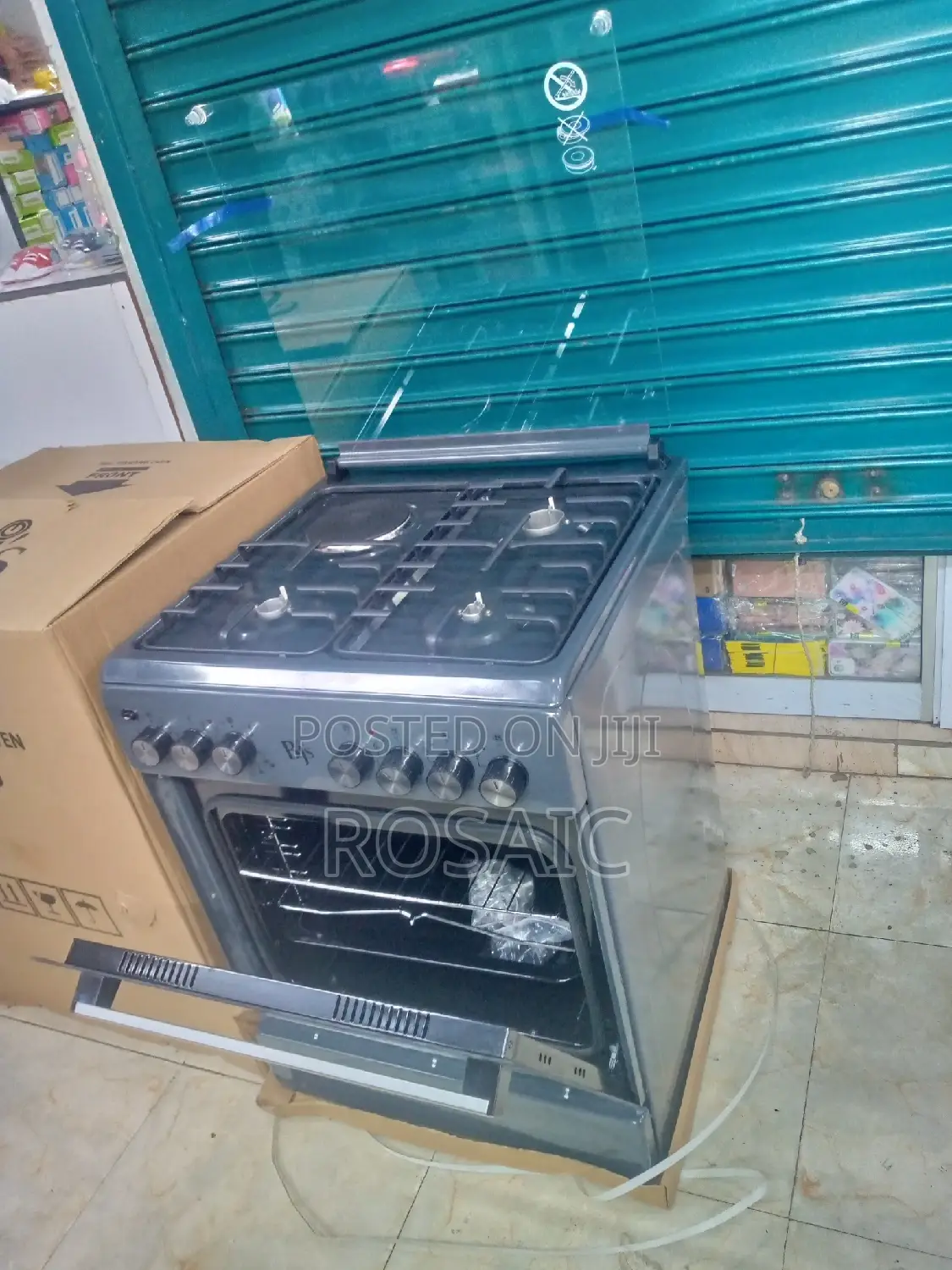 BJS Standing Cooker 60×60 3gas+1electric Plate Cooker