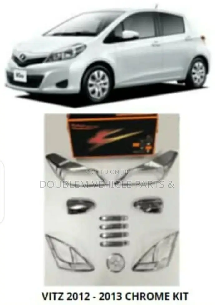 Chrome Kit Toyota Vitz Jewela 2011 ,2012- 2013