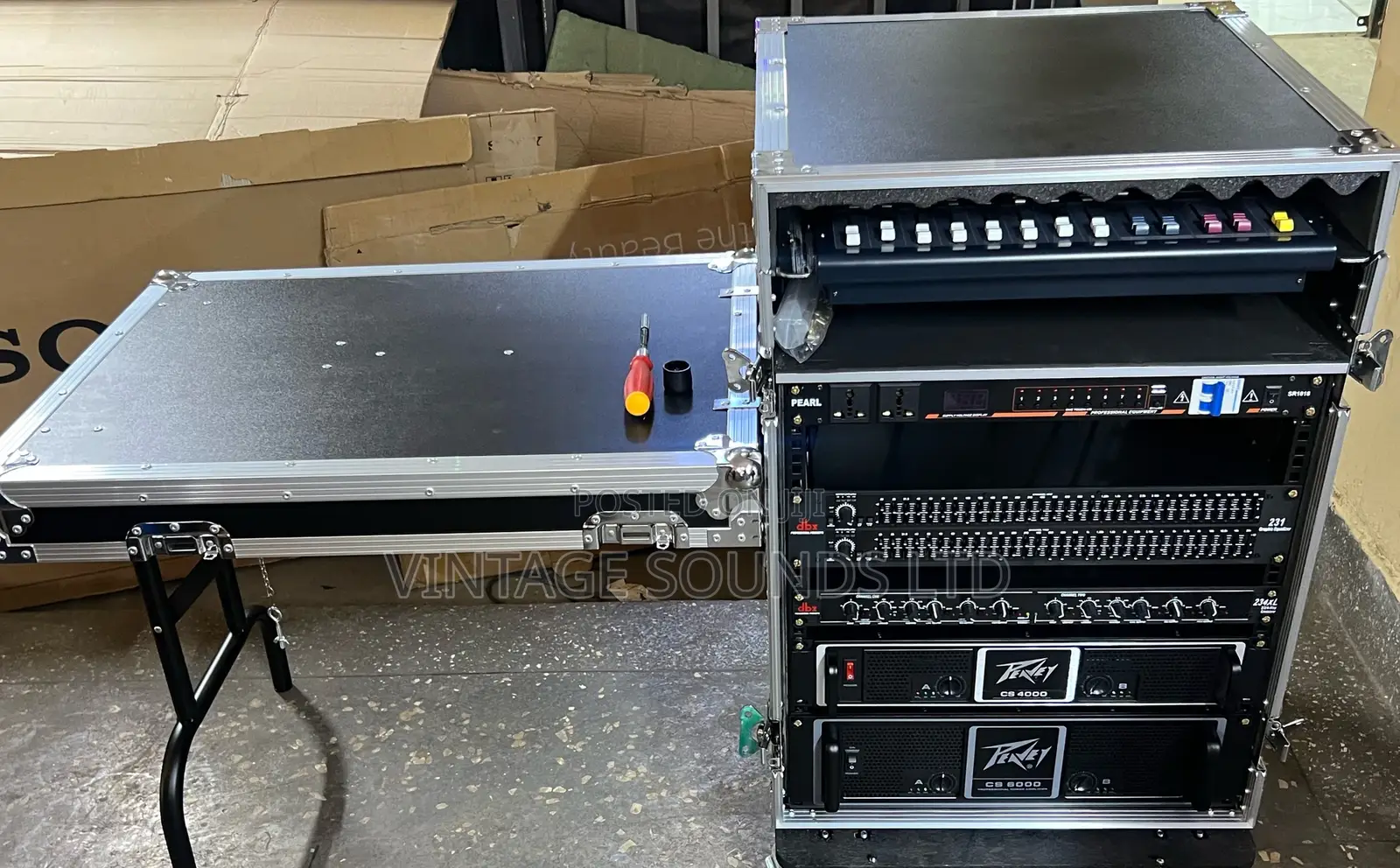Sound Rack Audio Music Equipment Full Kit