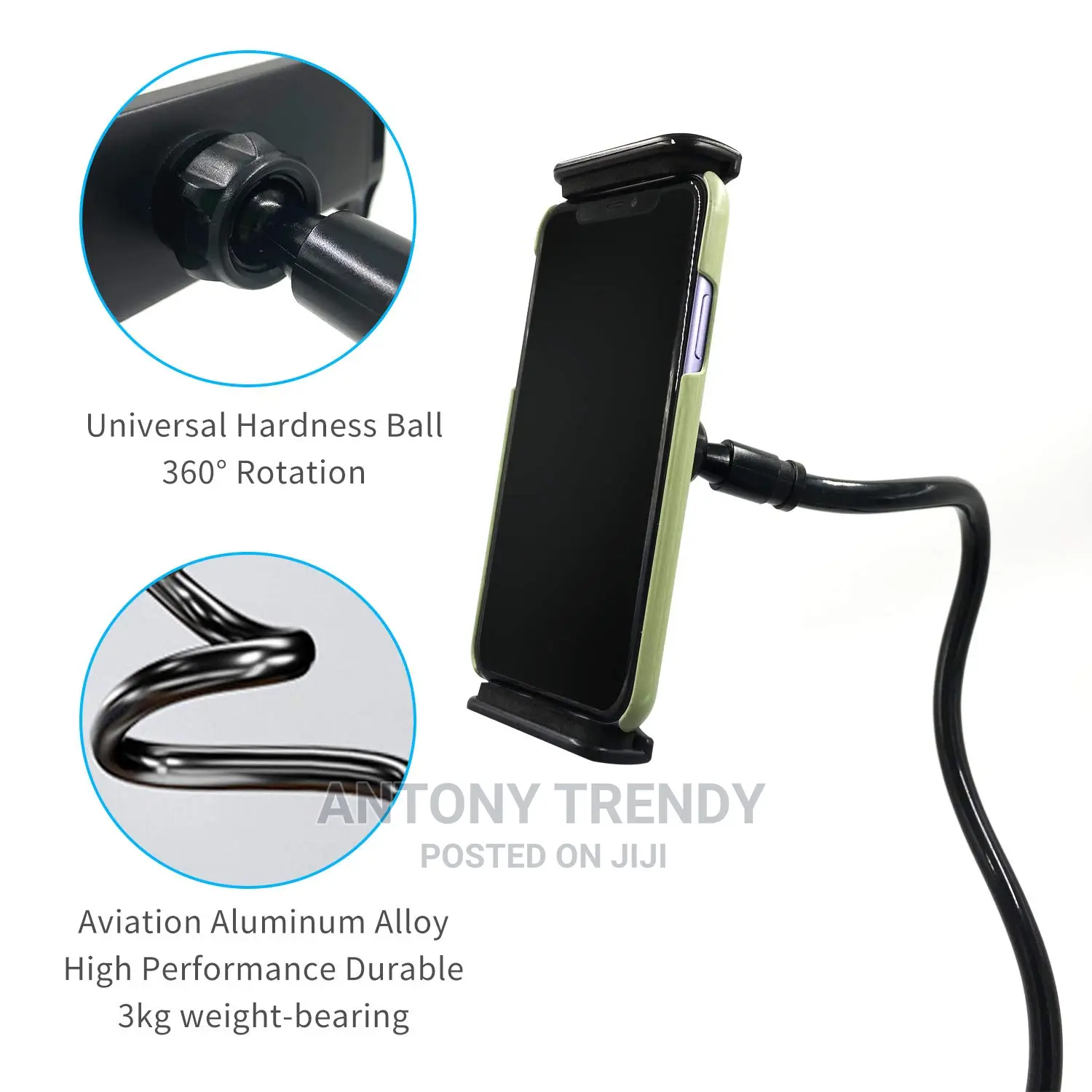 Grip Flexible Long Arm Gooseneck Bracket Mount Clamp