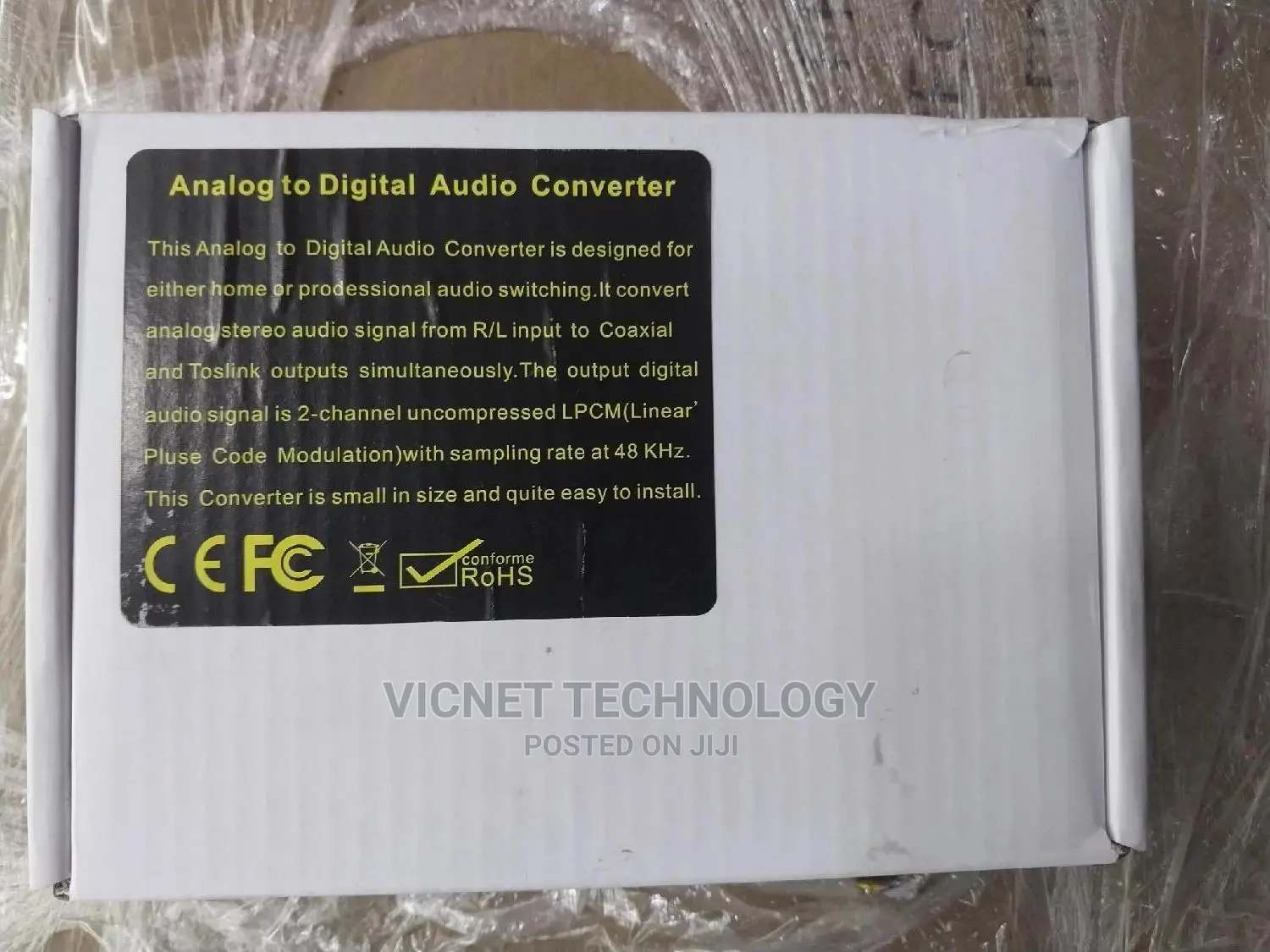 Analog to Digital Audio Converters (RCA, L/R TO OPTICAL)