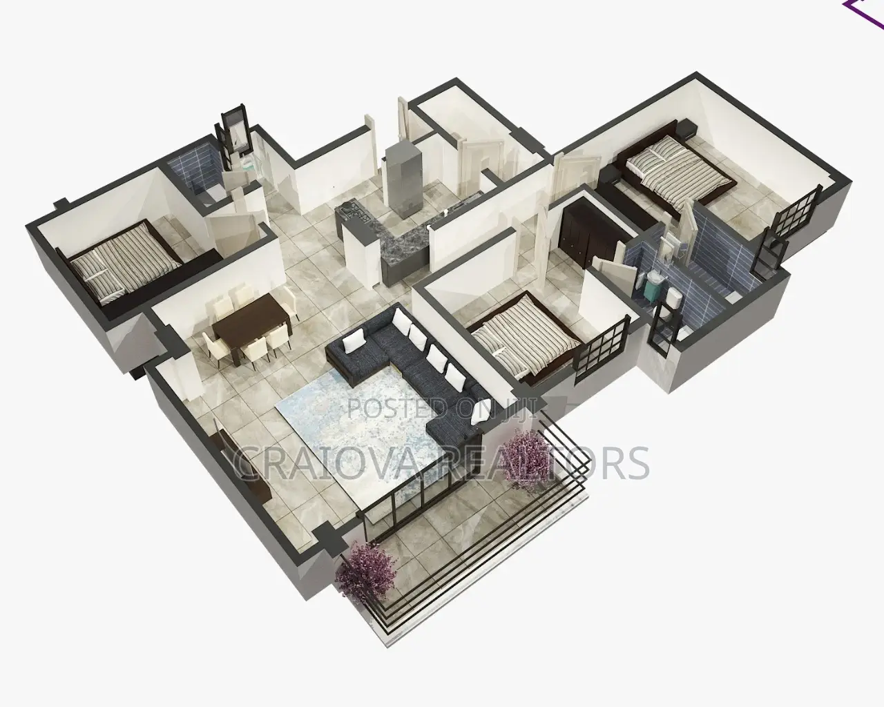 3bdrm Apartment in Kilimani for sale