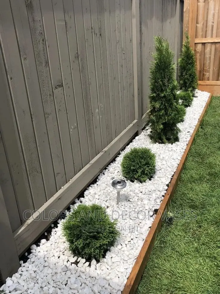 White Pebbles Stones For Compound Decor