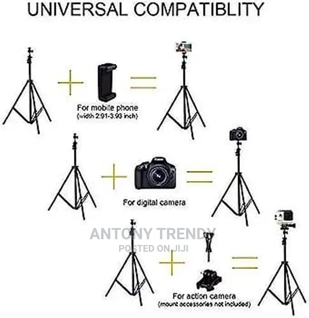 Portable 2.1m Tripod Stand Camera Stand Camera Stand