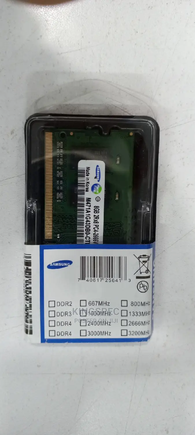 Laptop Memory 8GB DDR4 (PC4) -2666mhz