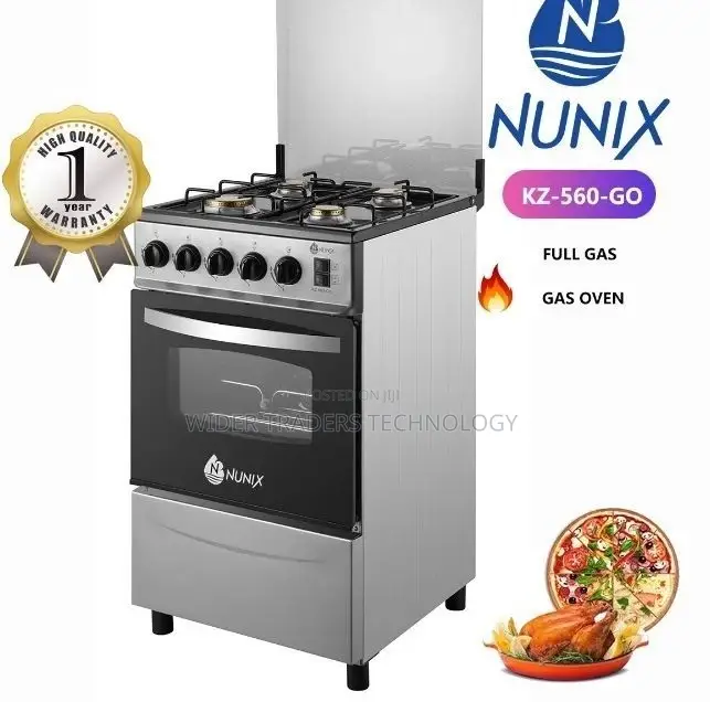 Nunix Full Gas Free Standing Cooker With Oven