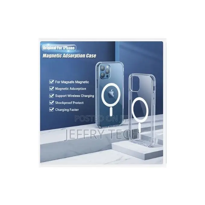 iPhone 12 Mini Magsafe Transparent Magnet Case Compatible Fo