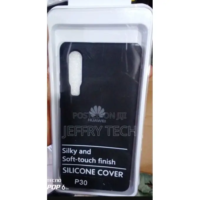 Silicone Back Case for Huawei P30 (4g)- Black