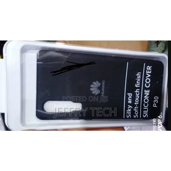 Silicone Back Case for Huawei P30 (4g)- Black