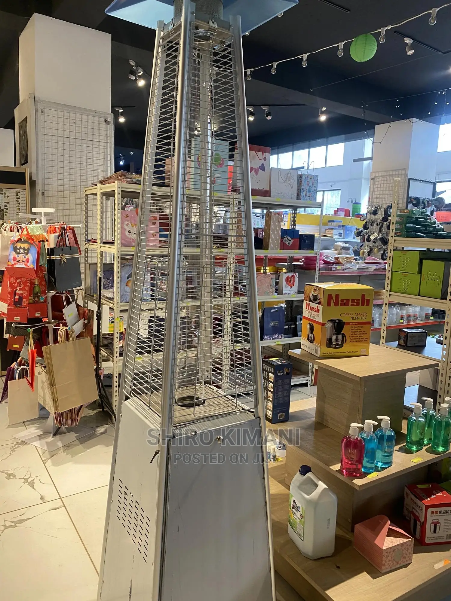 New Pyramid Glass Patio Heater