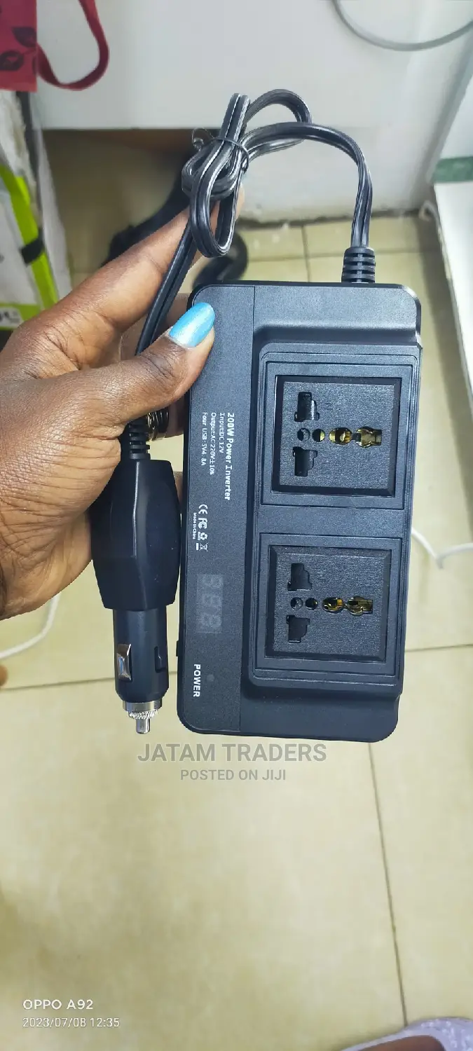 Powerful 200w Car Inverter With 4 Usb Ports