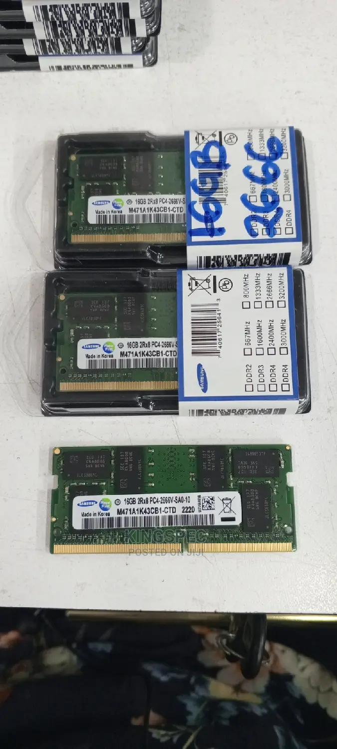 Laptop Memory 16GB DDR4(PC4)-2666mhz